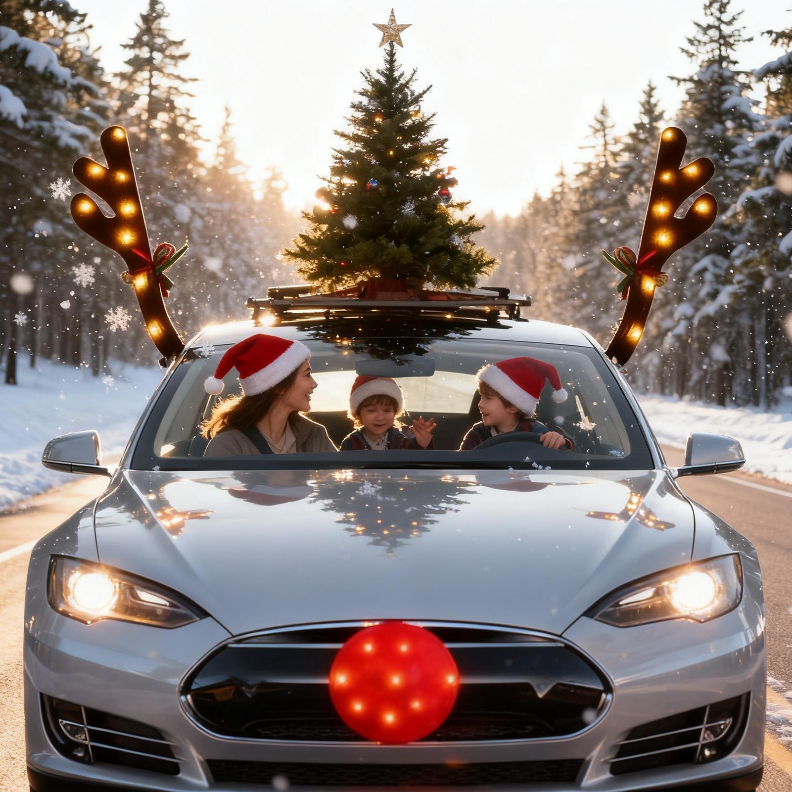 Up Lighting Decor - Car Antlers Light Up Reindeer Antler