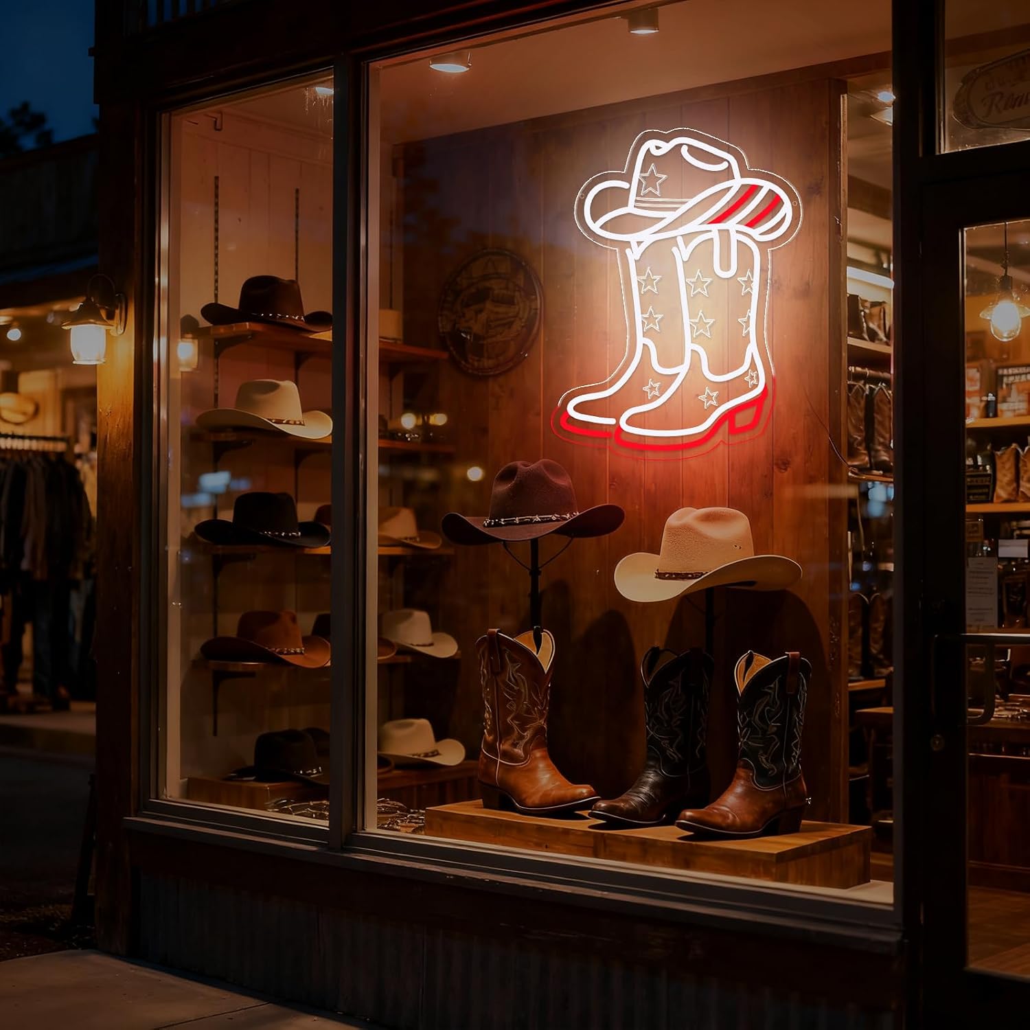 Cowboy Boots and Hat LED Neon  - огляд і ціна Lighting Decor Bedroom