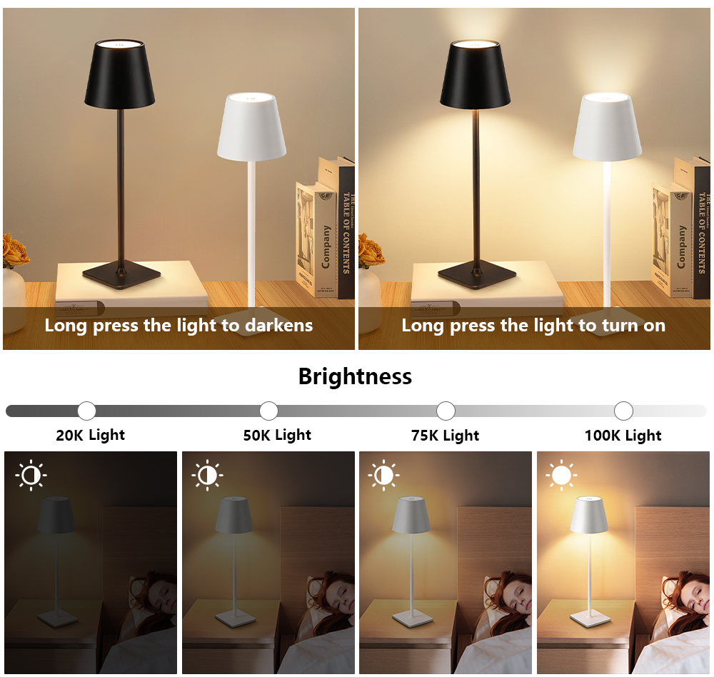LED Rechargeable Desk Light Wi - огляд і ціна Up Lighting Decor